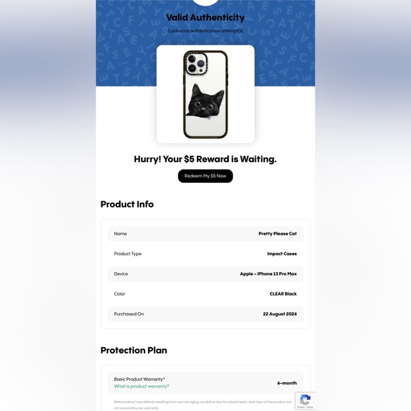 iPhone 13 Pro Max Casetify case in Pretty Please Cat design - Picture 2 of 3